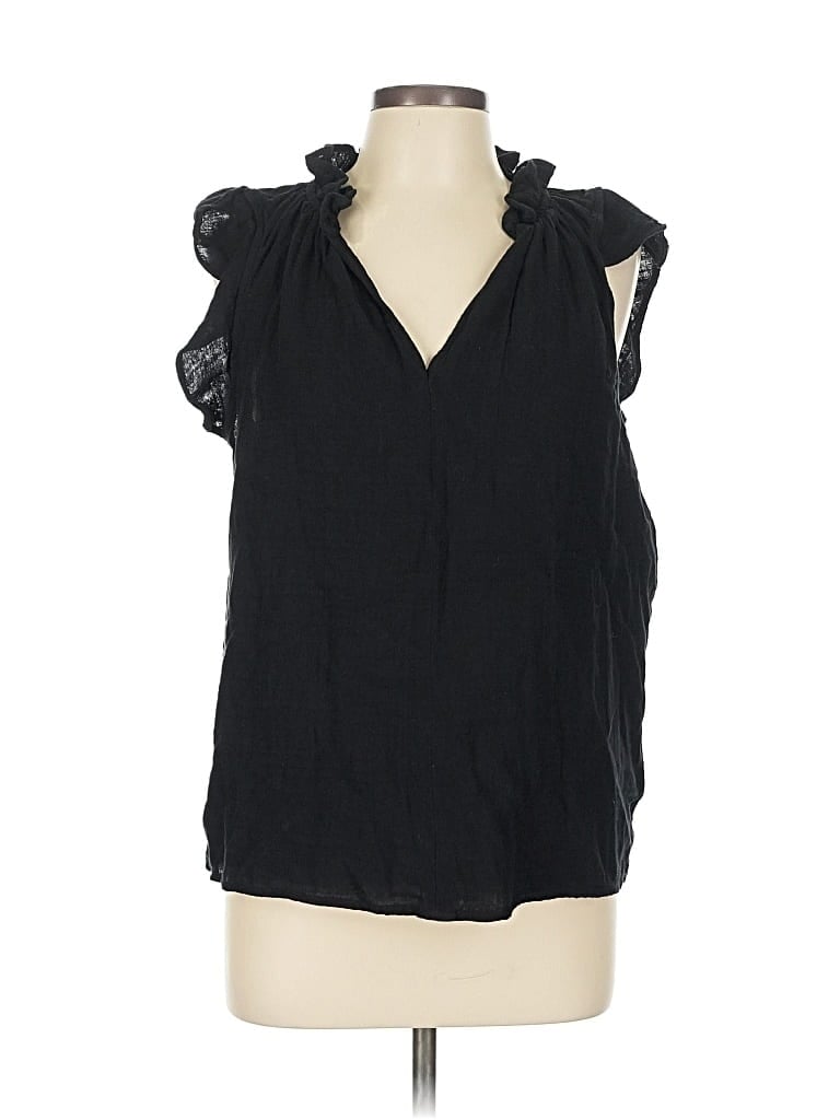 Old Navy Sleeveless Blouse In Black