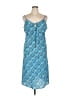 Grand Prix 100% Polyester Paisley Blue Casual Dress Size XL (estimated) - photo 1