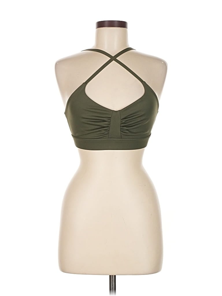 Pre-owned All Access Tank Top Green Halter Neckline Tops
