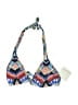 Red Carter Print Blue Swimsuit Top Size S - photo 1