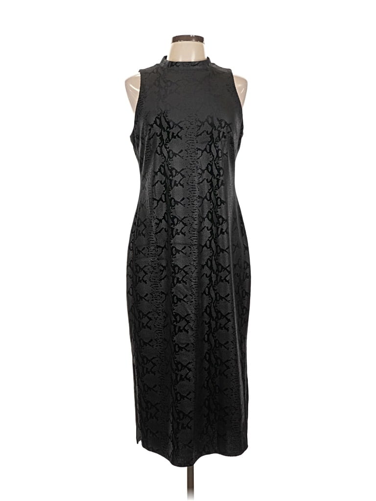 Pre-owned Inc International Concepts Cocktail Dress In Black