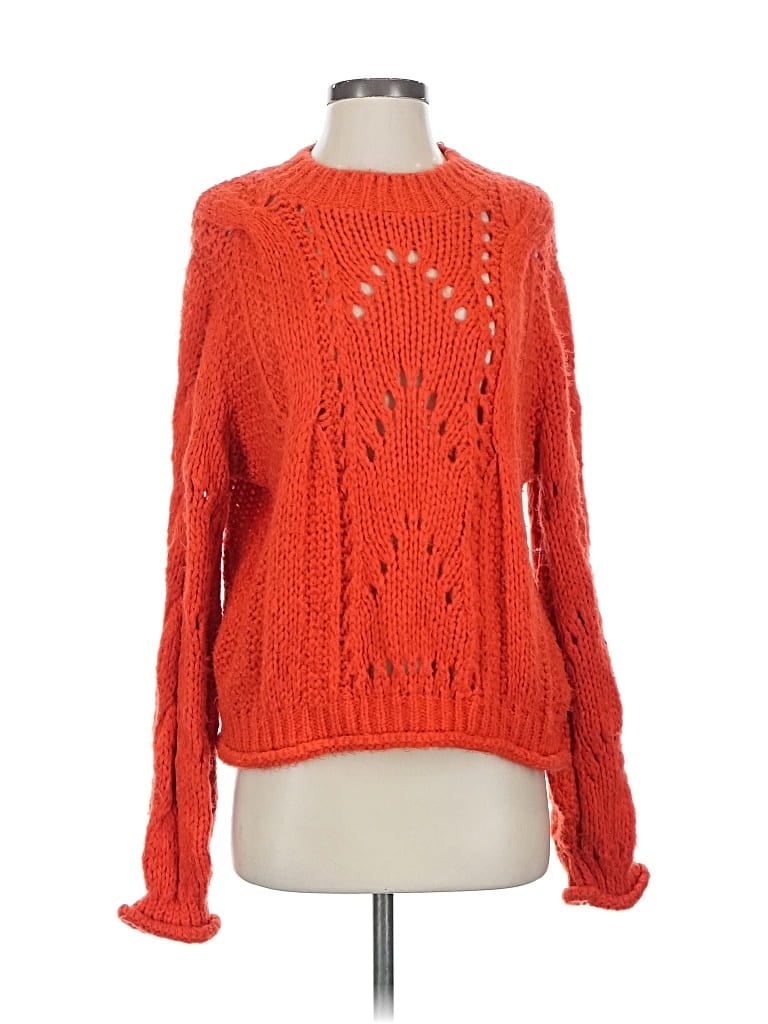 Pre-owned Topshop Pullover Sweater In Orange