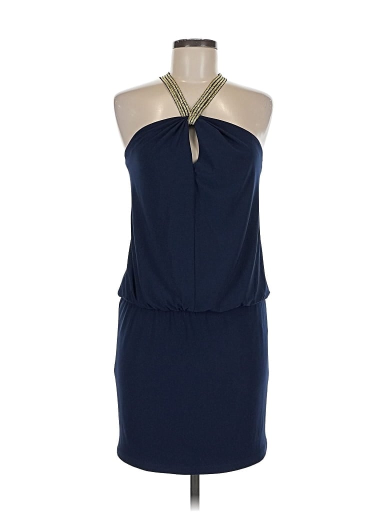 Pre-owned Bisou Bisou Cocktail Dress In Blue