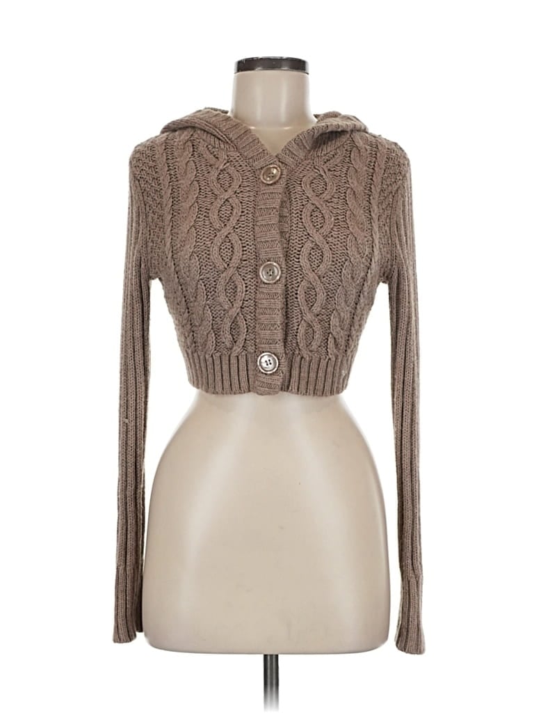 Pre-owned Aerie Cardigan Sweater In Brown