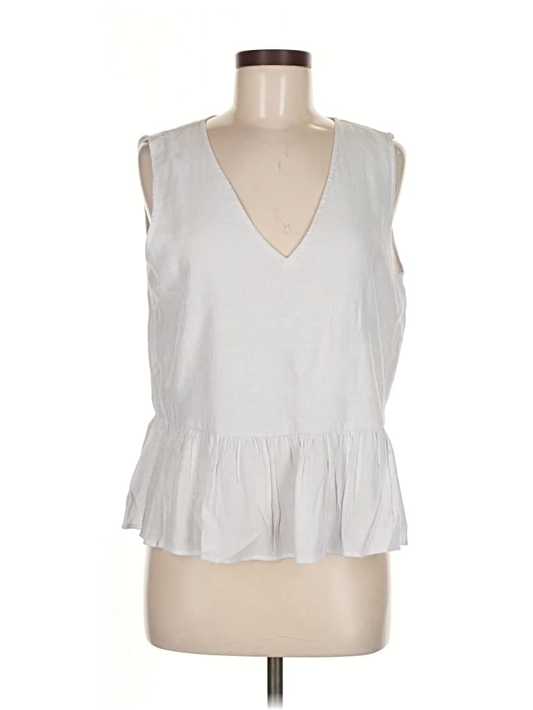 Pre-owned Club Monaco Sleeveless Blouse In Silver