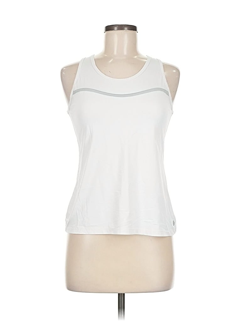 Pre-owned Lija Active Tank Top In White