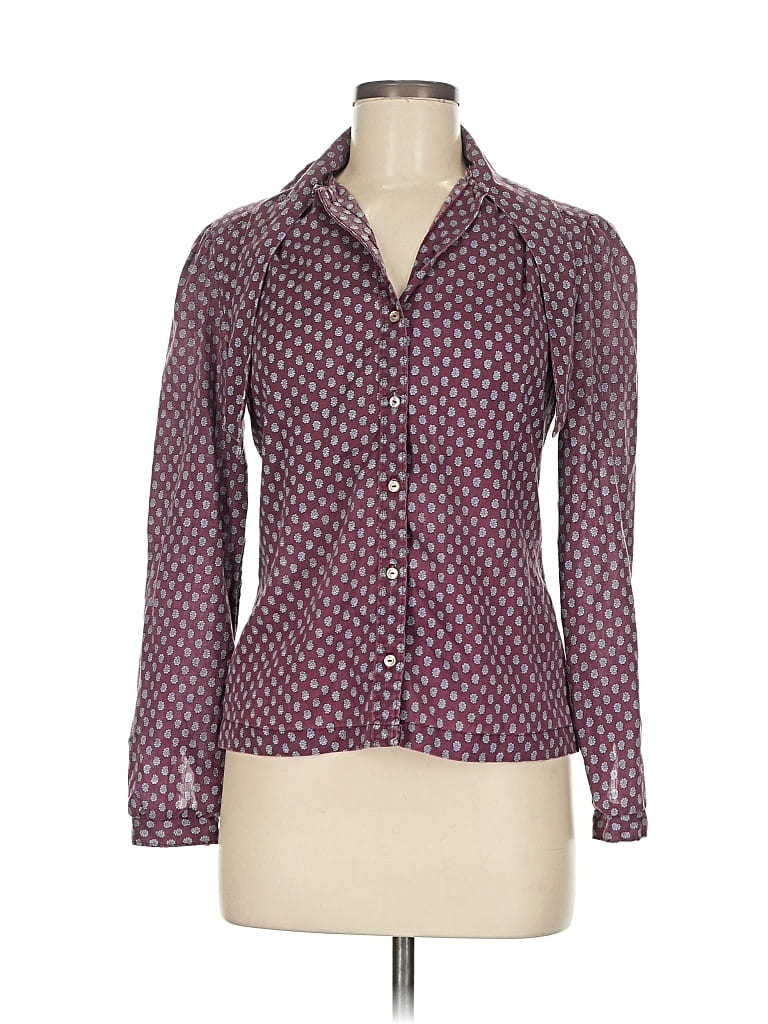 Pre-owned Pandora Long Sleeve Button Down Shirt In Purple