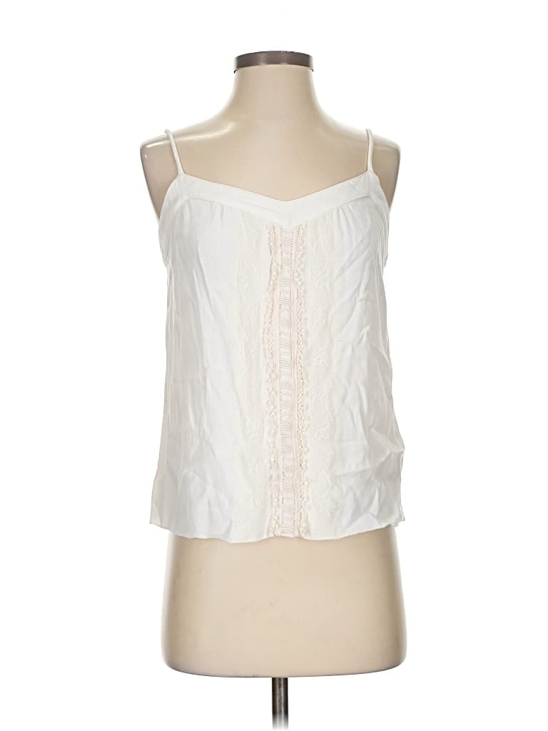 Pre-owned Ella Moss Sleeveless Blouse In White