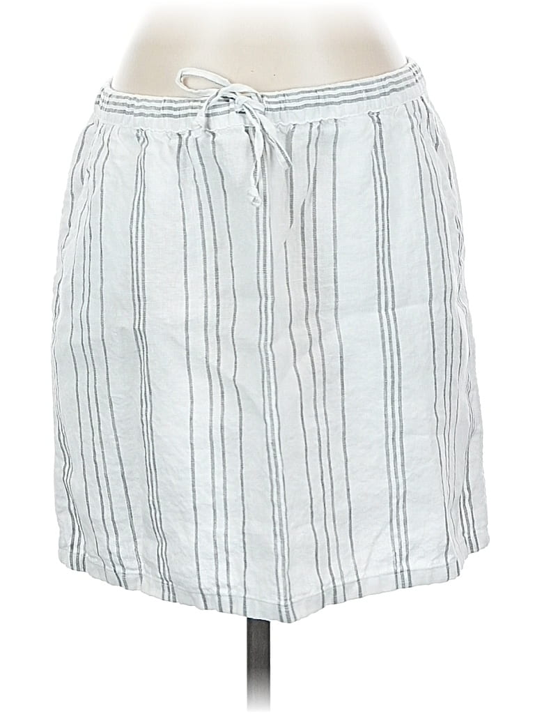 Pre-owned Garnet Hill Casual Skirt In Gray