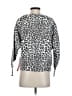 Good American 100% Cotton Animal Print Silver Pullover Sweater Size XS (0) - photo 2