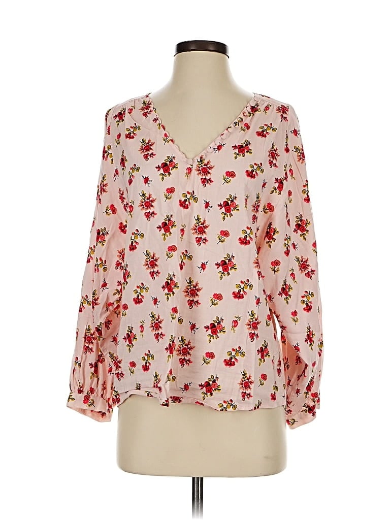 Pre-owned Madewell 3/4 Sleeve Blouse In Pink
