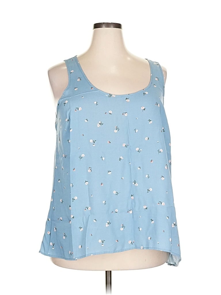 Pre-owned Torrid Sleeveless Blouse In Blue