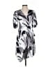 BCBGMAXAZRIA 100% Polyester Print Gray Cocktail Dress Size 2 - photo 1