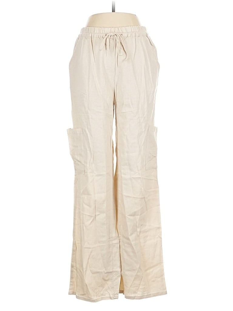 Pre-owned Love Tree Linen Pants In White