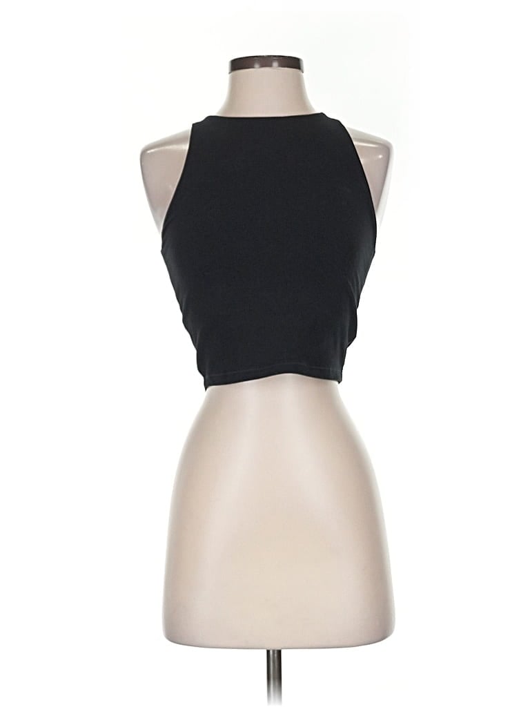 Pre-owned Active By Old Navy Tank Top Black Halter Neckline Tops