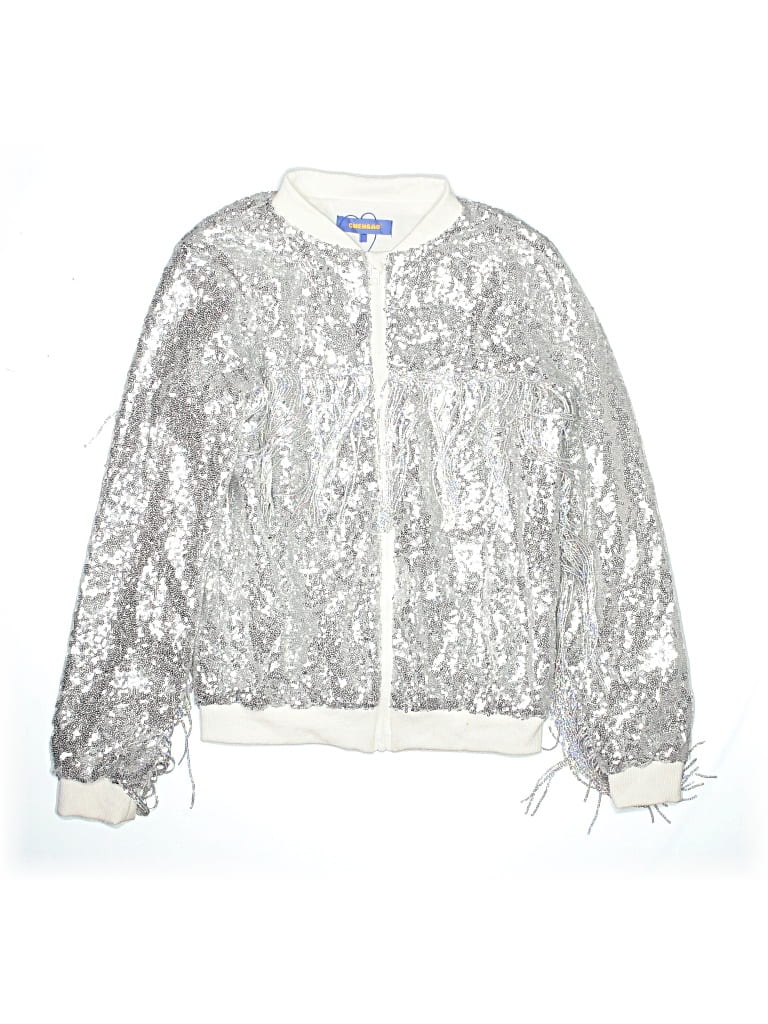 Pre-owned Assorted Brands Kids' Jacket In Silver