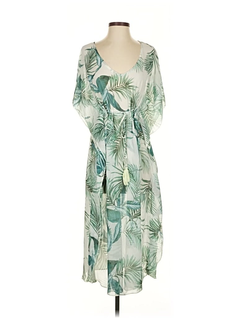 Pre-owned Kona Sol Casual Dress In Green