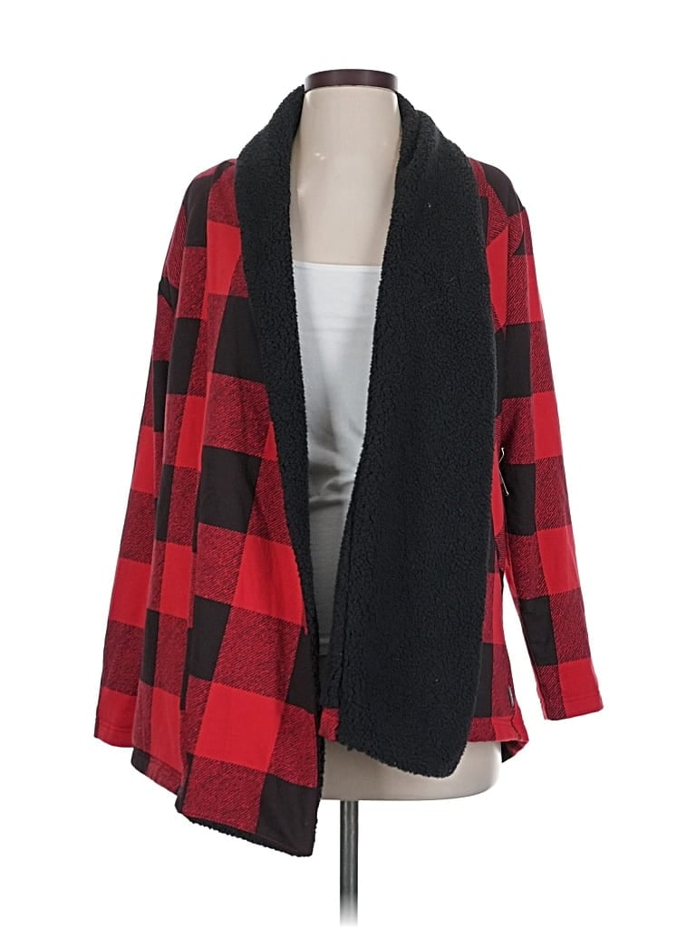 Pre-owned Eddie Bauer Cardigan Sweater In Red