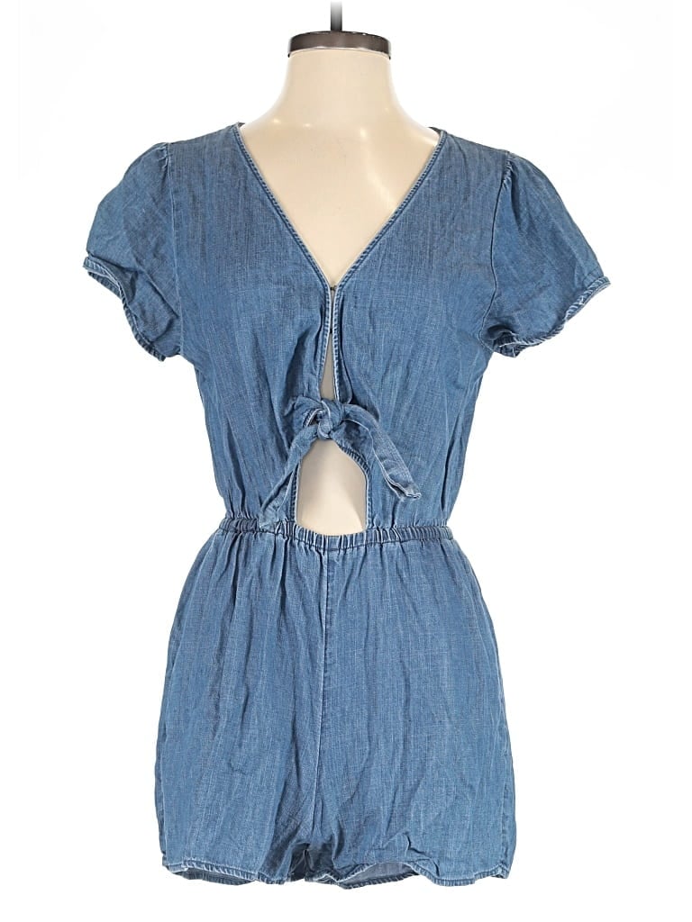 Pre-owned Abercrombie & Fitch Romper In Blue