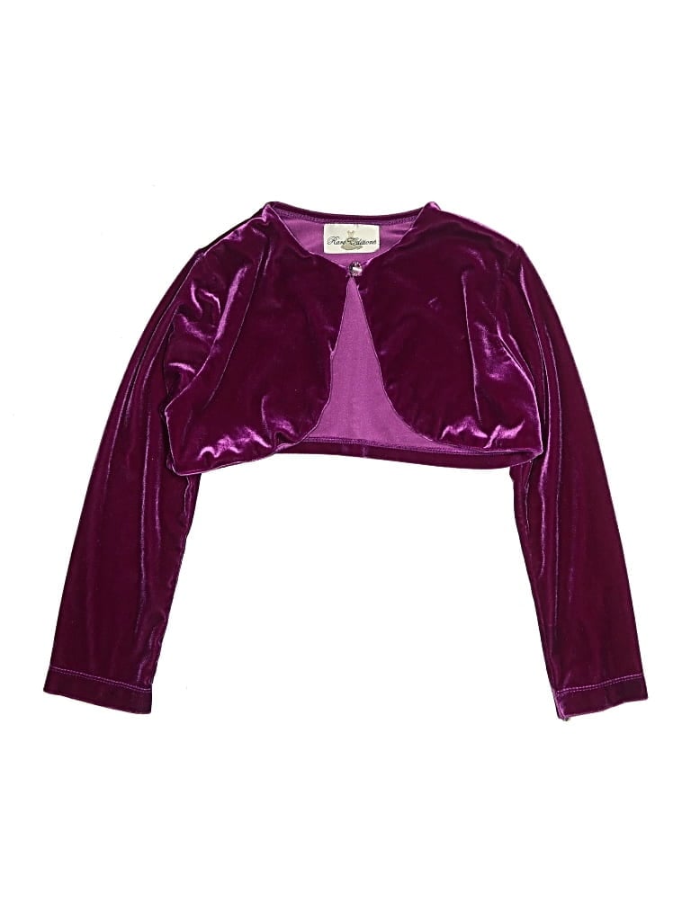 Pre-owned Rare Editions Kids' Cardigan Sweater In Purple