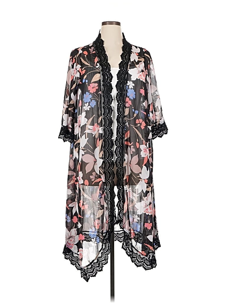 Pre-owned Torrid Kimono In Black