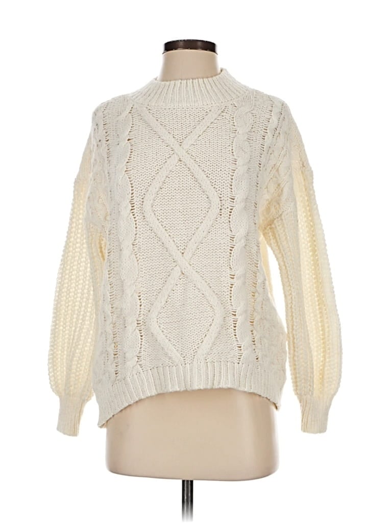 Pre-owned So Pullover Sweater In White