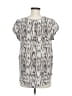 Joie 100% Silk Silver Short Sleeve Silk Top Size M - photo 2