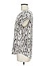 Joie 100% Silk Silver Short Sleeve Silk Top Size M - photo 5