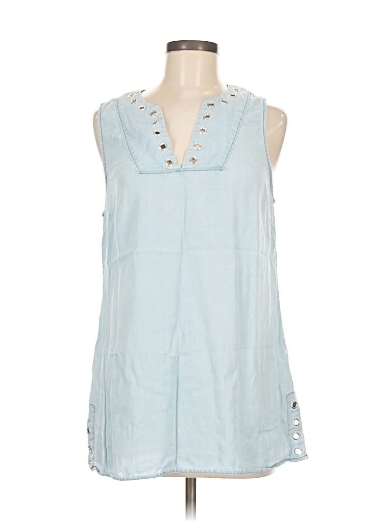Pre-owned Michael Michael Kors Sleeveless Blouse In Blue