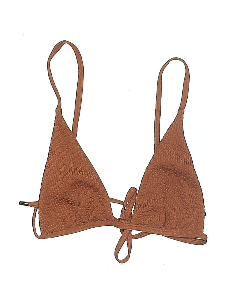 Pre-owned Monday Swimwear Swimsuit Top Brown Swimwear