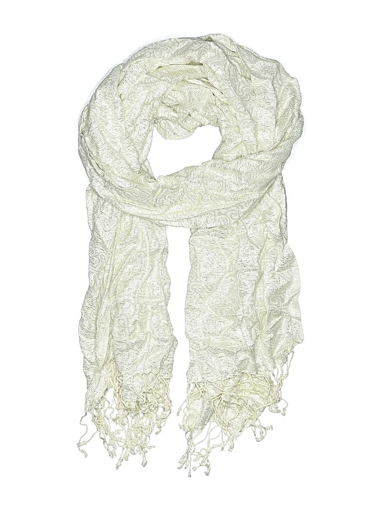 Pre-owned Collection 18 Scarf In White