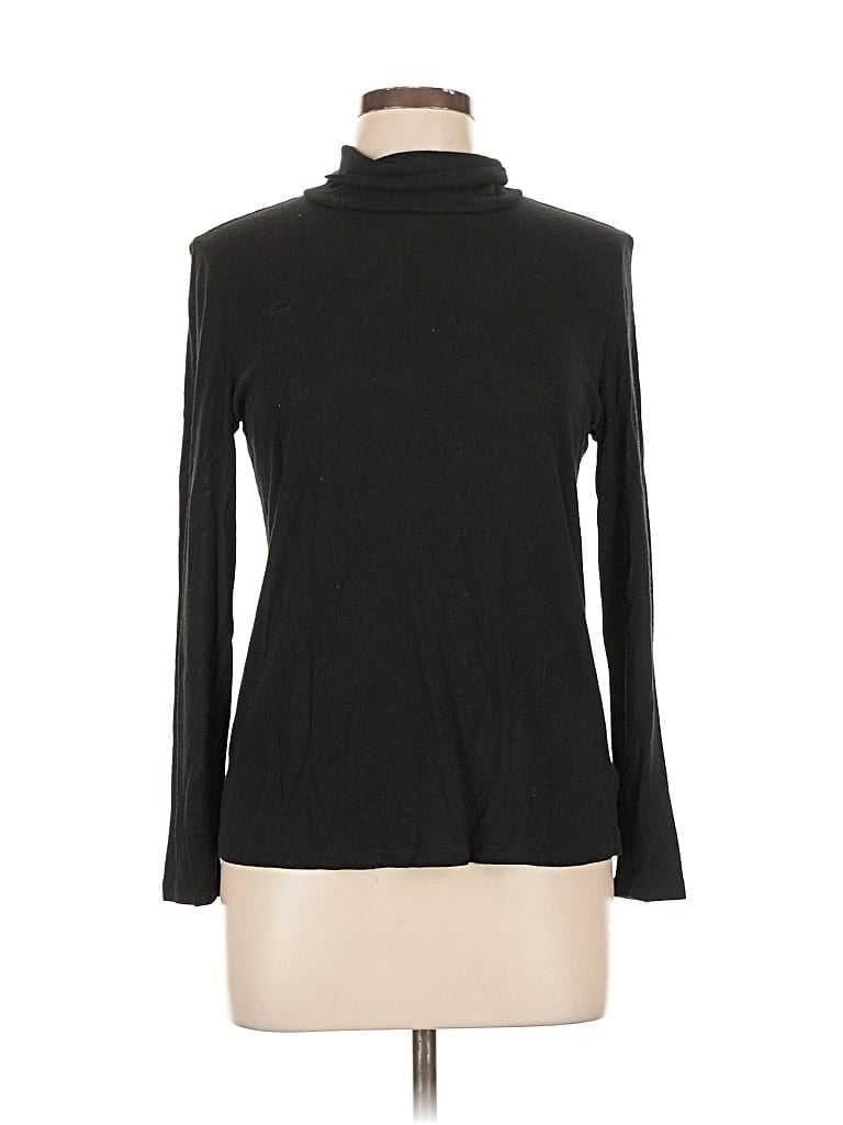 Pre-owned Bar Iii Long Sleeve Turtleneck In Black