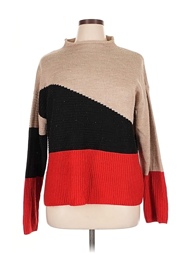 Pre-owned 89th & Madison Turtleneck Sweater In Red