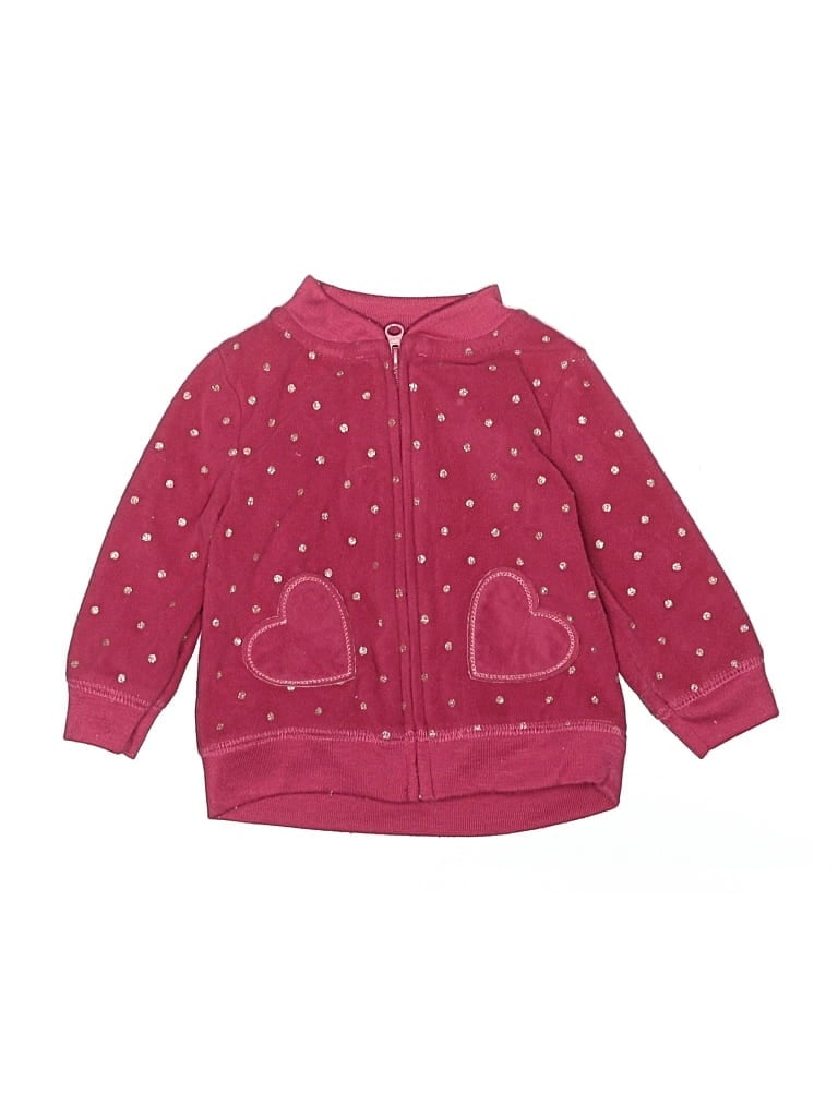 Pre-owned Child Of Mine By Carter's Babies' Zip Up Hoodie In Pink