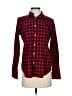 Chaps 100% Cotton Plaid Red Long Sleeve Button-Down Shirt Size S - photo 1