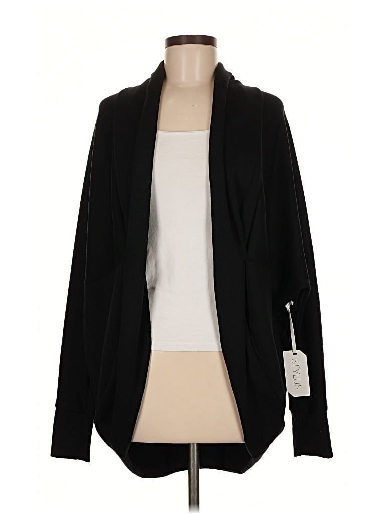 Pre-owned Stylus Cardigan Sweater In Black