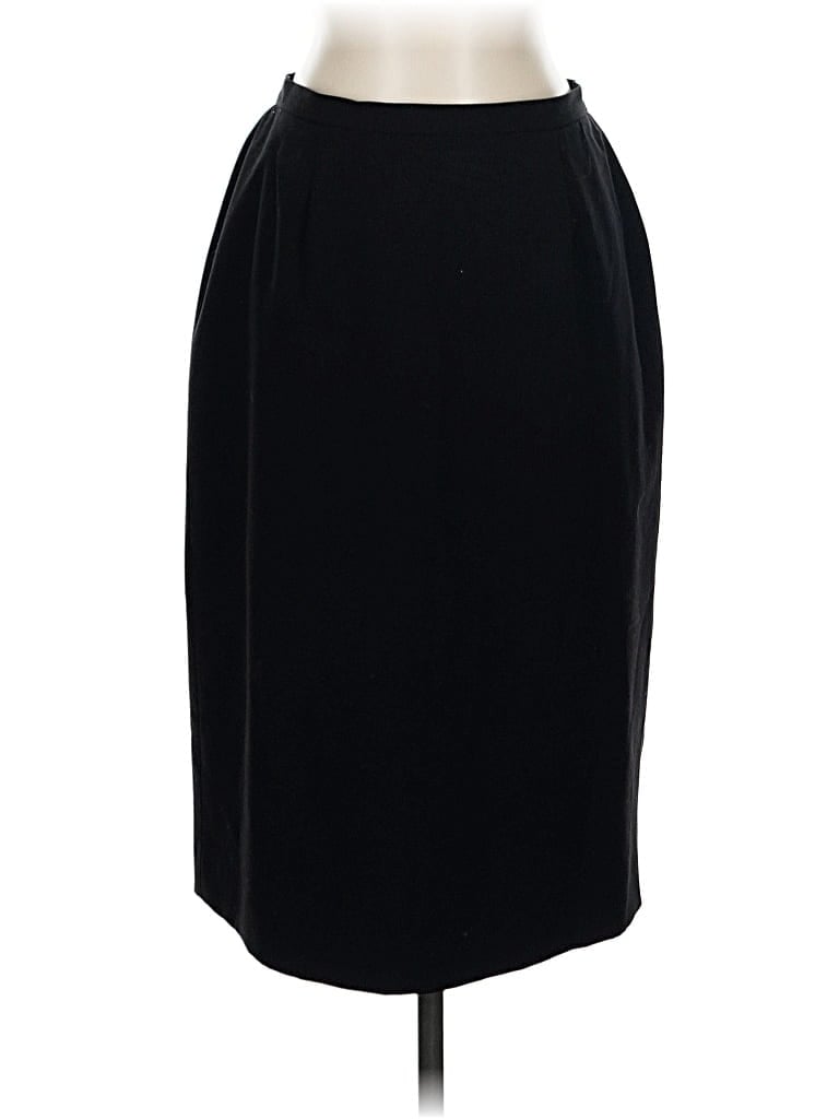 Pre-owned Kasper Formal Skirt In Black