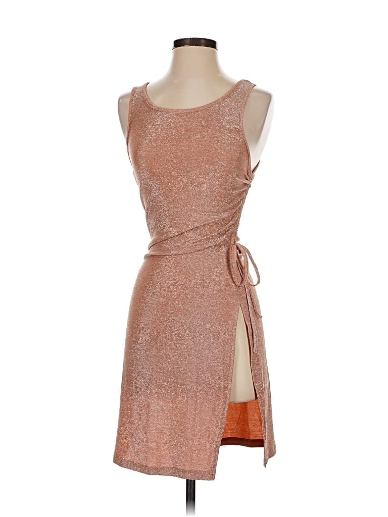 Pre-owned Shein Casual Dress In Brown