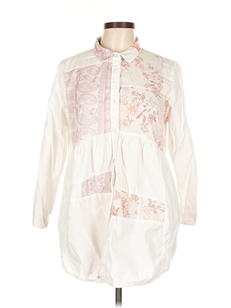 MAEVE Pre-owned Long Sleeve Blouse In White