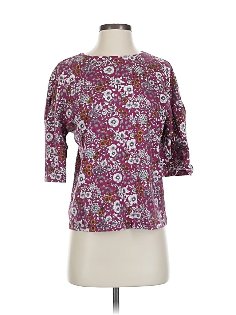 Pre-owned Ut For Uniqlo 3/4 Sleeve T-shirt In Purple