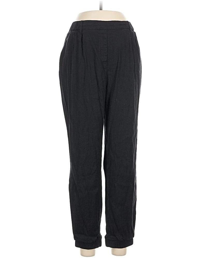 Pre-owned Express Linen Pants In Black