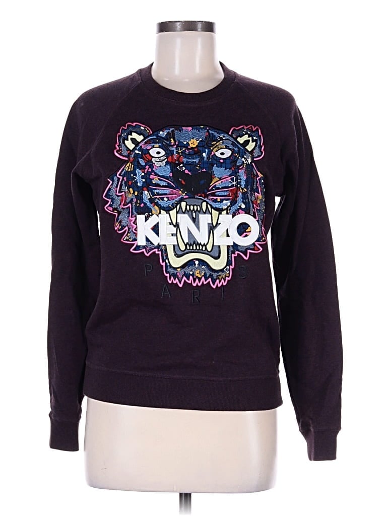 Pre-owned Kenzo Sweatshirt In Burgundy