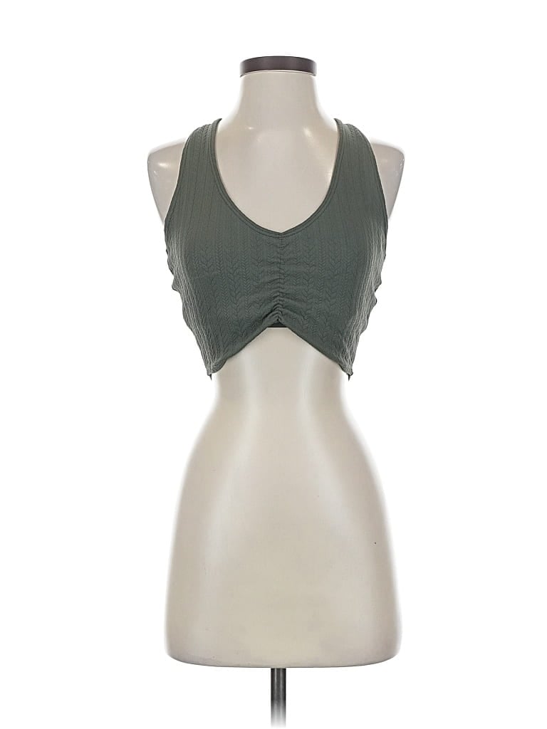 Pre-owned Beachriot Sport Tank Top Green Halter Neckline Tops