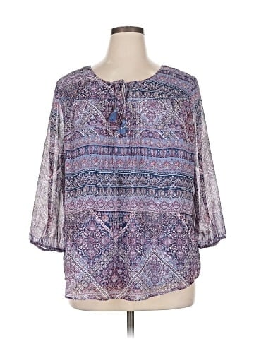 St. John's Bay 3/4 Sleeve Blouse (view 1)