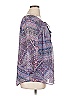 St. John's Bay 100% Polyester Purple 3/4 Sleeve Blouse Size 0X - photo 4
