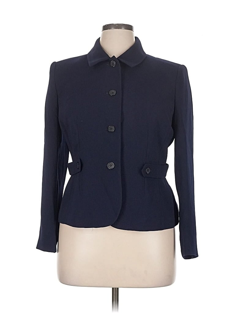 Pre-owned Liz Claiborne Blazer Jacket In Blue