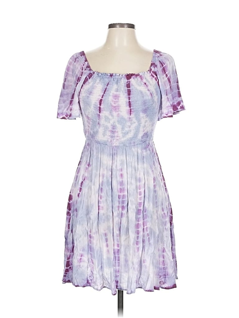 Pre-owned Angie Casual Dress In Purple