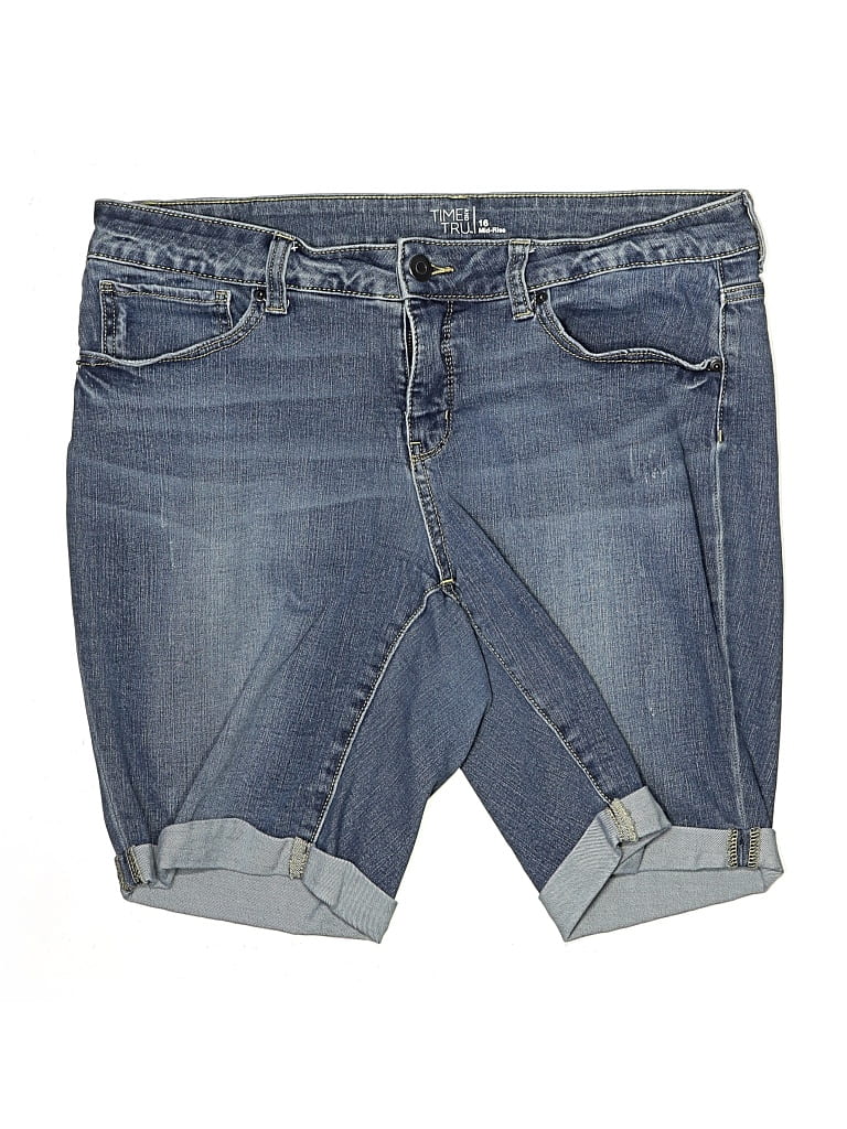 Pre-owned Time And Tru Denim Shorts In Blue