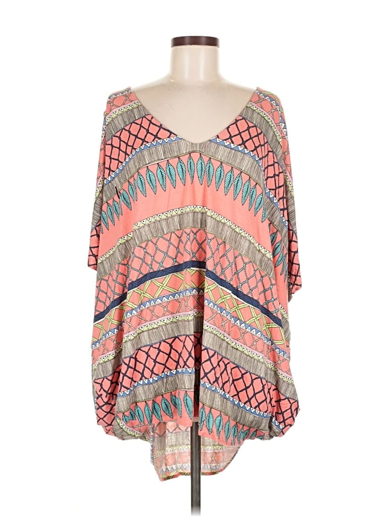 Pre-owned Mara Hoffman 3/4 Sleeve Blouse In Pink