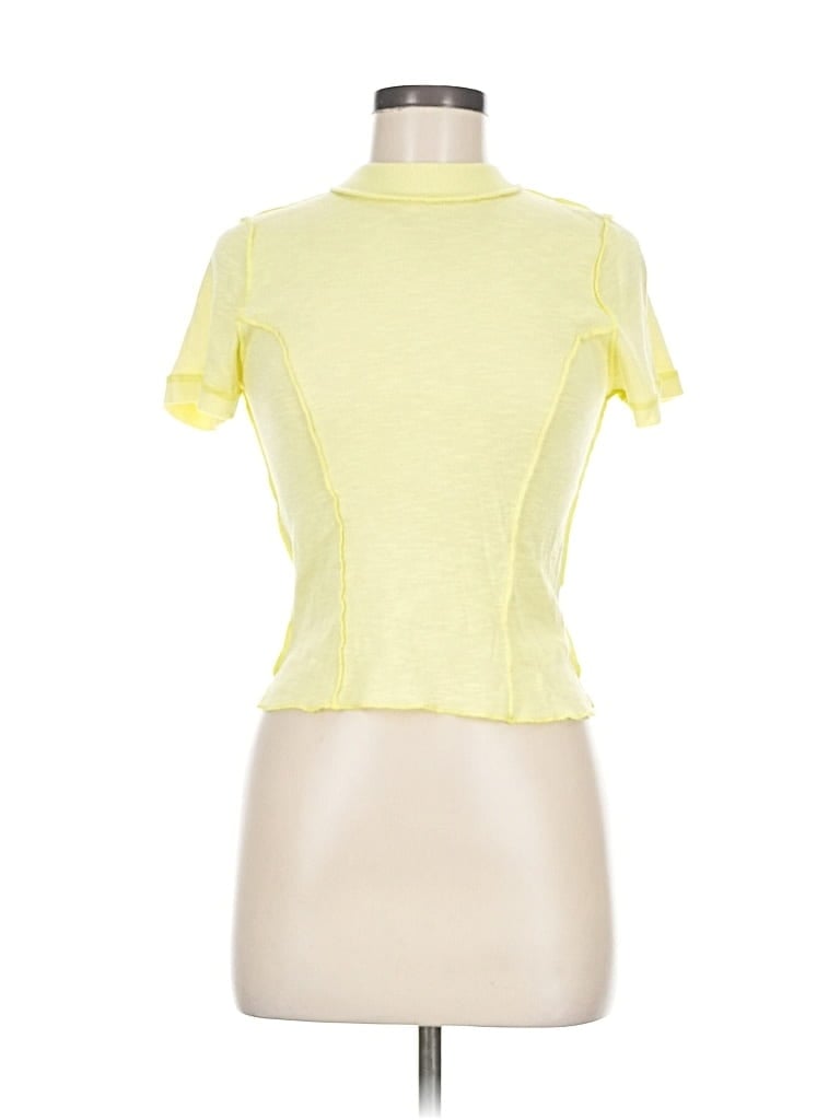 Pre-owned Bdg Short Sleeve Turtleneck In Yellow